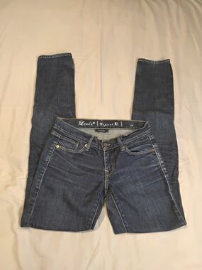 Levi's Capital E Skimmer Low Skinni Women's Dark Blue Slim Jeans Sz 26.